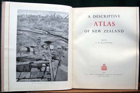 A Descrptive Atlas of New Zealand - McLintock - Title Page