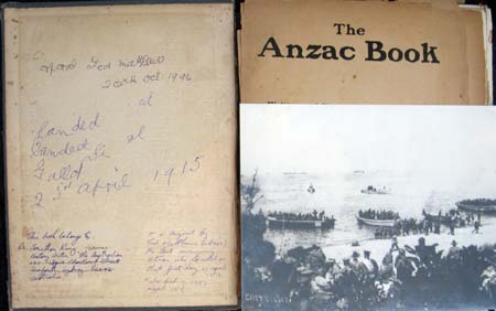 Anzac Book - Ted Mattew Inscription & Photo