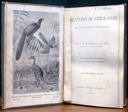 Creatures of Other Days - Rev Hutchinson - Title Page