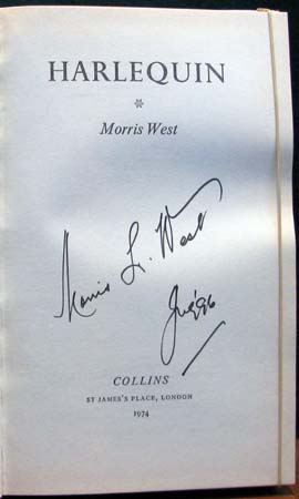 Harlequin - Morris West - Signature