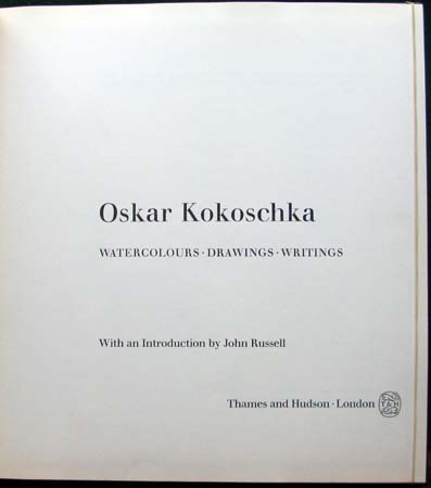 Oskar Kokoschka - Watercolours Drawings Writings