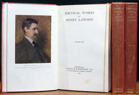 Poetical Works of Henry Lawson - Title Page & Spines