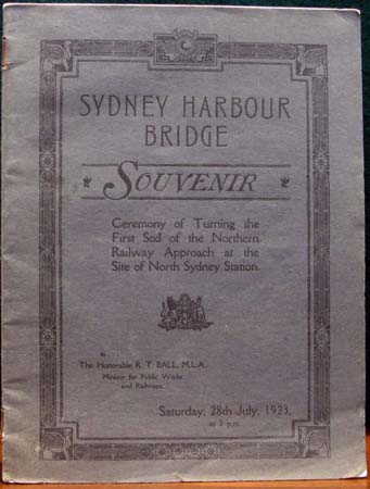 Sydney Harbour Bridge Souvenir 1923