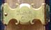 Polygot Bible - Brass Clasp Engraving Closeup