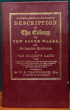 Descriptoin of the Colony of NSW - W. C. Wentworth