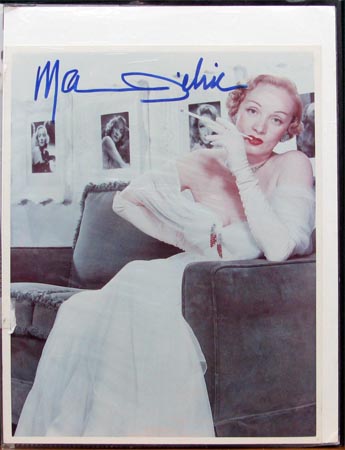Dietrich Photo - Signed