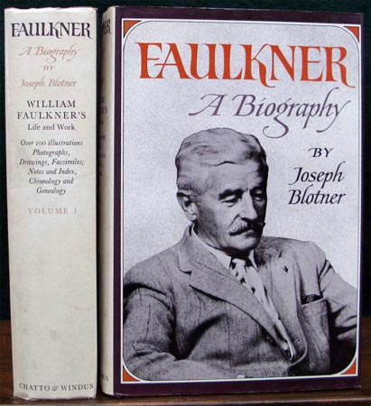 Faulkner - A Biography - Set - Joseph Blother - Spine & Cover