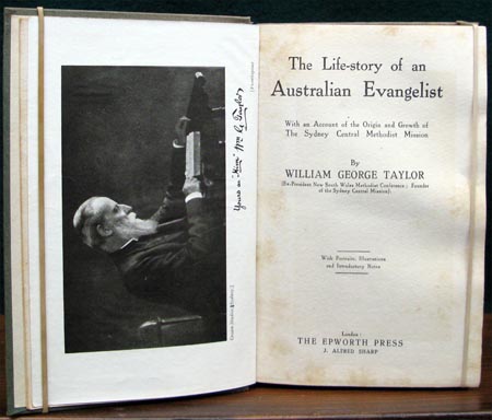 Life story of an Australian Evangelist - William George Taylor - Title Page