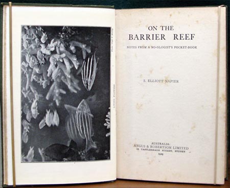 On The Barrier Reef - Elliott Napier - Title Page