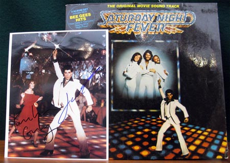 Saturday Night Fever Vinyl Record & Signed Photo