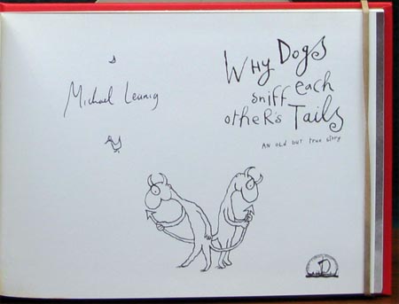 Why Dogs Sniff Each Other's Tails - Michael Leunig - Signed title Page