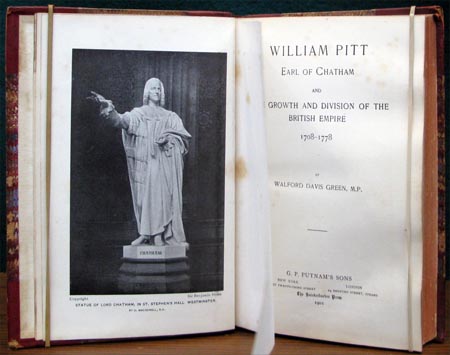 William Pitt - Earl of Chatham - Walford Davis Green - Title Page