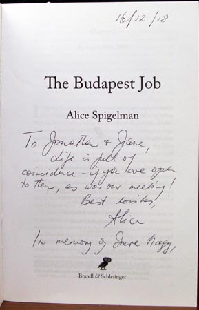 Budapest Job - Alice Spigelman - Signature