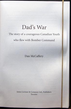 Dad's War - Dan McCaffery - Title Page
