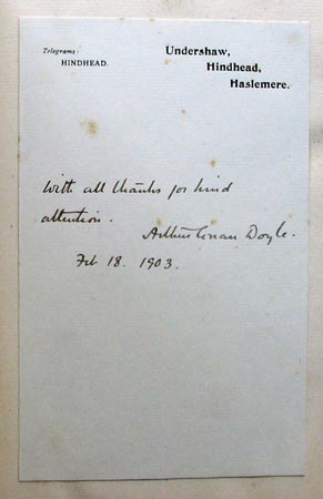 Great Boer War - Arthur Conan Doyle - Signature 