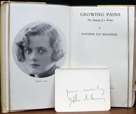 Growing Pains - The Shaping of a Writer - Daphne Du Maurier - Title Page & Signature