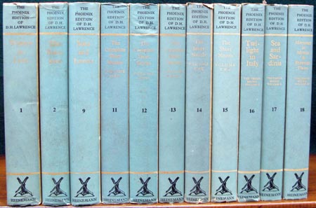 Phoenix Edition of D.H. Lawrence Set - Spines