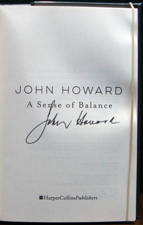 A Sense of Balance - John Howard Signature