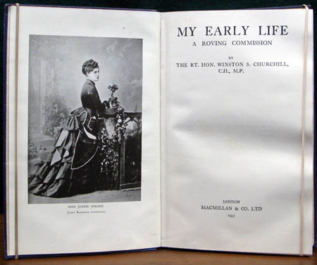 My Early Life - Winston S. Churchill - Title Page