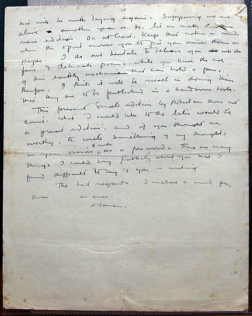 Norman Lindsay letter to Hugh 1919 - Page 2