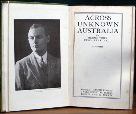 Across Unknown Australia - Michael Terry - Title Page