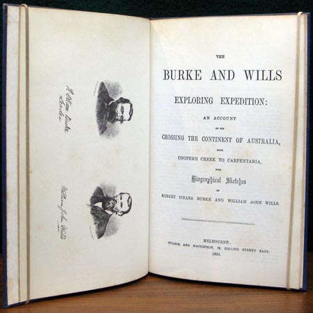 Burke and Wills - Exploring Expedition - Title Page