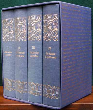 Great Stories of Crime and Detection Set - Folio Society - Side View