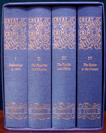 Great Stories of Crime and Detection Set - Folio Society - Spines