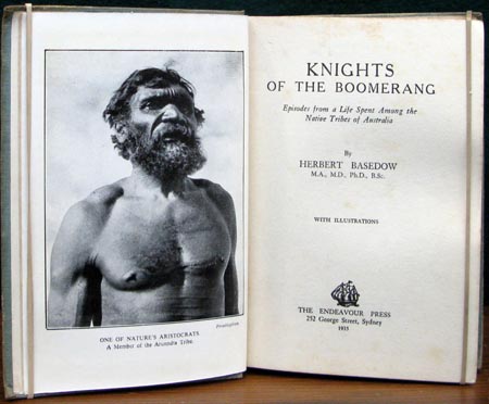 Knights of the Boomerang - Herbert Basedow - Title Page