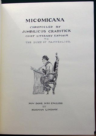 Micomicana - Norman Lindsay - Title Page