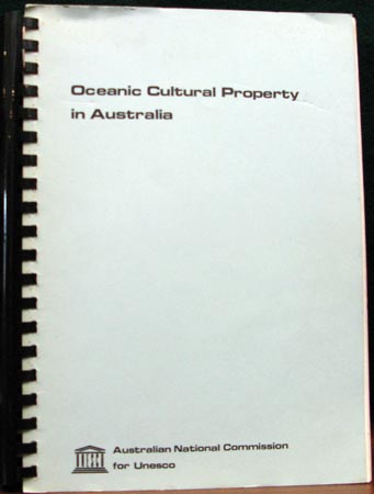 Oceanic Cultural Property in Australia - Australian National Commission