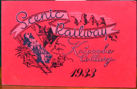 Scenic Railway - Katoomba Colliery - 1933