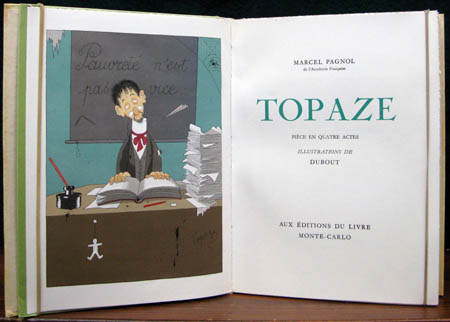 Topaze - Marcel Pagnol - Title Page