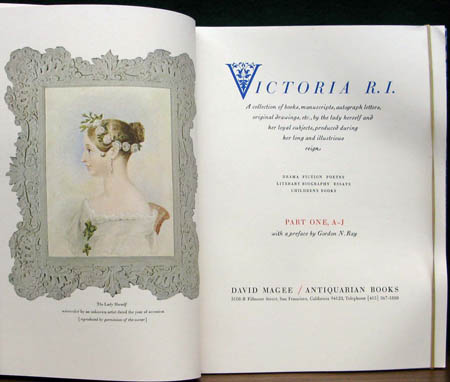 Victoria R.I - A Collection of Books - David Magee Antiquarian Books - Title Page