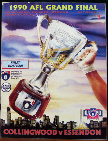 1990 AFL Grand Final Programme - Collingwood v Essendon