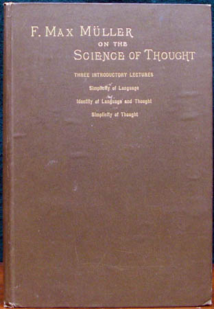 F. Max Muller on the Science of Thought