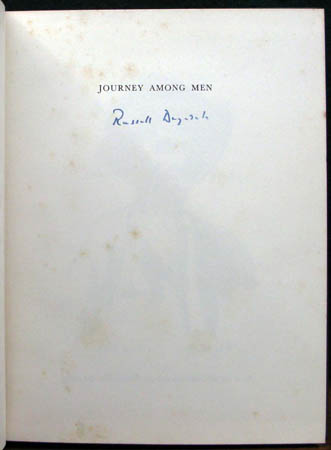 Journey Among Men - Russell Drysdale - Title Page & Signature