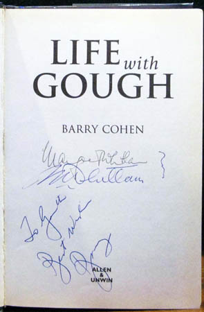 Life with Gough - Barry Cohen - Signatures