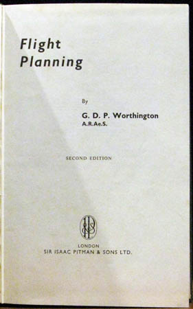 flight Planning - g. d. P. Worthington - Title Page