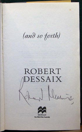 And So Forth - Robert Dessaix - Signature