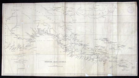 British New Guine - Fold Out Map