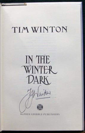 In The Winter Dark - Tim Winton - Signature