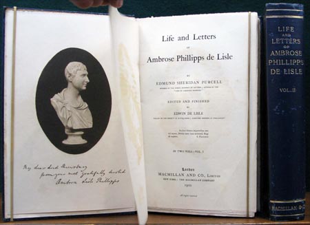 Life & Letters of Ambrose Phillipps De Lisle Set - Title Page & Spine