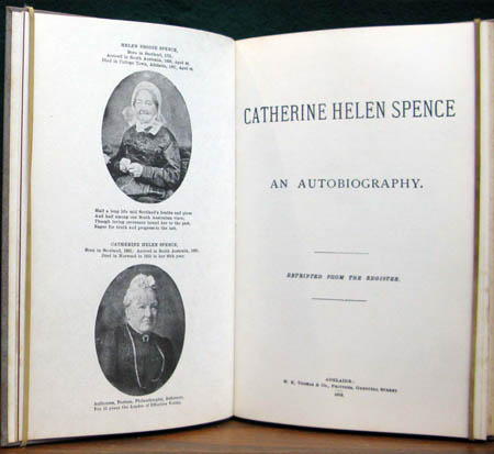 Catherine Helen Spence - An Autobiography - Title Page