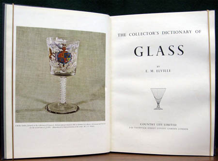 Collector's Dictionary of Glass - E. M. Elville - Title Page