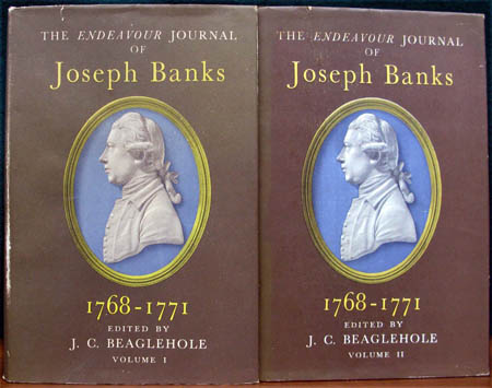 Endeavour Journal of Joseph Banks Set - Beaglehole - Covers