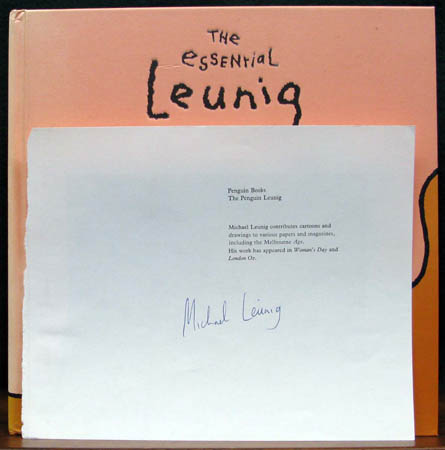 Essential Leunig - Cartoons from a Winding Path - Signature