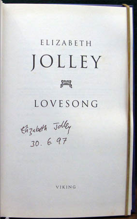 Lovesong - Elizabeth Jolley - Signature