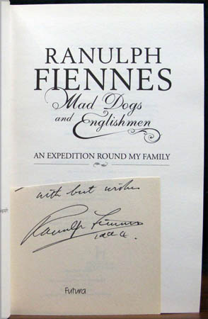 Mad Dogs and Englishmen - Ranulph Fiennes - Title Page & Signature