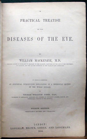 Practical Treatise of the Diseases of the Eye - William Mackenzie - Title Page